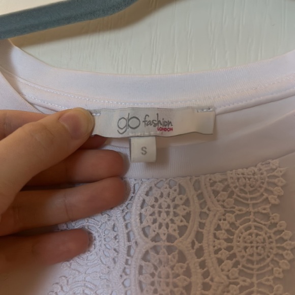 Francesca’s Lace Crop Top, Size Small - Picture 2 of 2